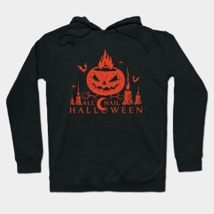 Pumpkin and fire Hoodie